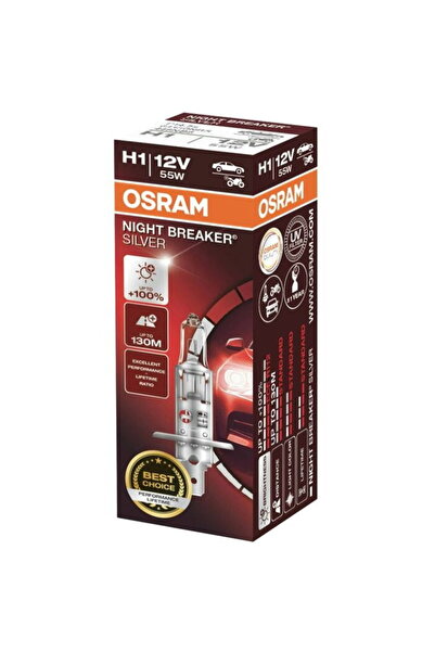 Osram Bec H1 Nihgt Breaker Silver Gen2 +100% lumina, Cutie 1 buc.