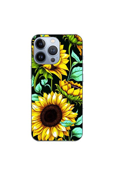 OEM Husa compatibila cu Apple iPhone 13 Pro Silicon Gel Tpu Model Floarea Soa...