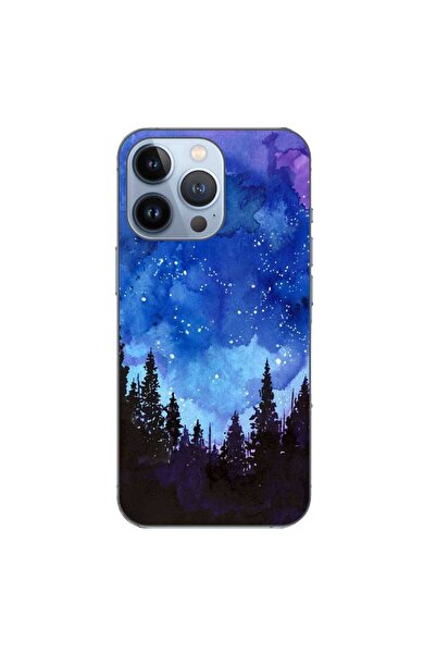 OEM Husa compatibila cu Apple iPhone 13 Pro Silicon Gel Tpu Model Night Forest