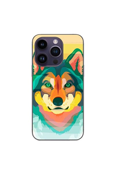 OEM Husa compatibila cu Apple iPhone 14 Pro Silicon Gel Tpu Model Desen Lup