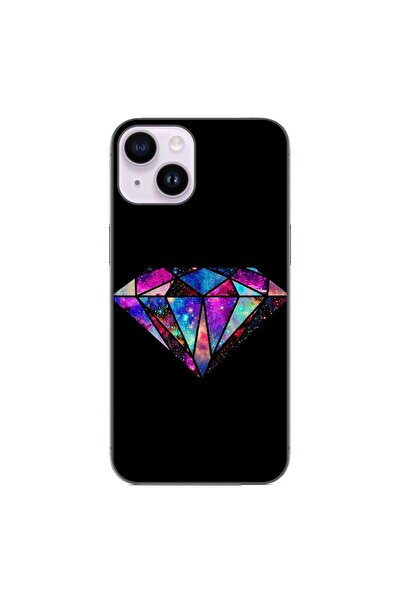 OEM Husa compatibila cu Apple iPhone 14 Silicon Gel Tpu Model Diamond Black