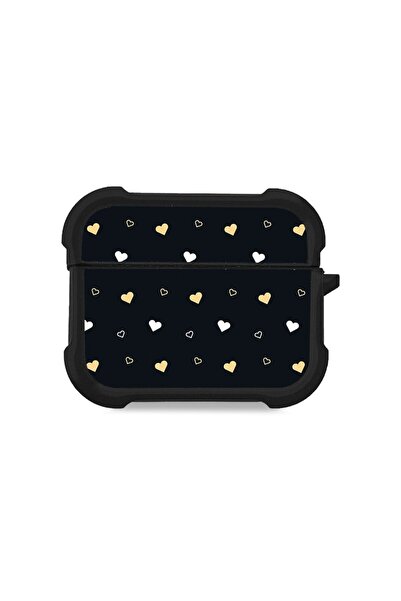 Sonique Θήκη Σιλικόνης Heart Series για AirPods Pro / Pro 2 Μαύρο 01