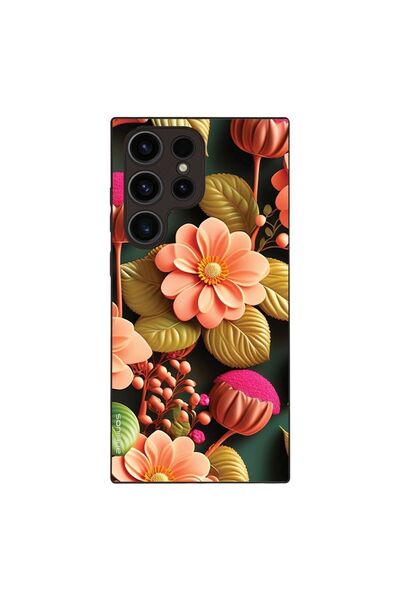Sonique Θήκη 3D Flower Series για Samsung Galaxy S23 Ultra Σομόν