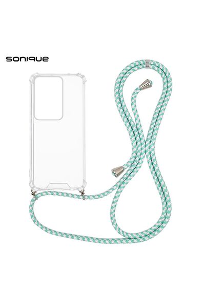 Sonique Θήκη Σιλικόνης με Κορδόνι Armor Clear Realme C75 4G Rainbow Βεραμάν