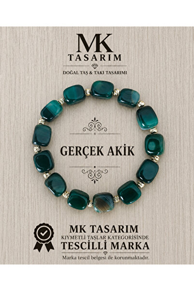 MK tasarım Real agate stone bracelet mk.7000.820 - comfort-calm-energy-stress...