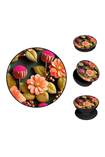 Sonique Pop Holder 3D Flower Series Σομόν