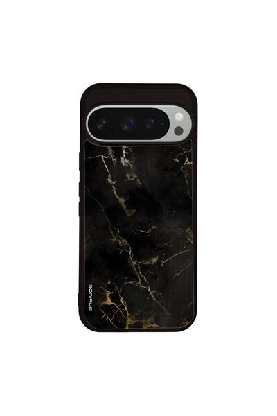 Sonique Θήκη Marble Series για Google Pixel 9 Pro 5G Μαύρο 01