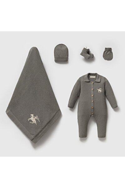 Nipperland Horse 5-Piece Knitwear Set Como Green