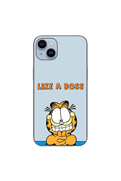 OEM Husa compatibila cu Apple iPhone 15 Plus Silicon Gel Tpu Model Garfield L...