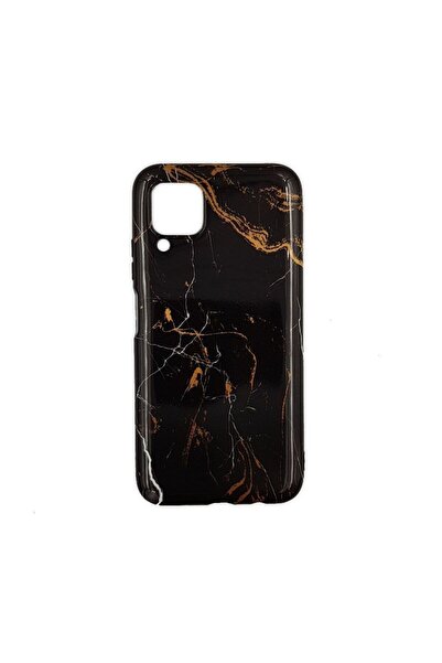 OEM Θήκη Marble Silicon Huawei P40 Lite Black / Gold