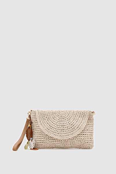 OGGO WİCKER Thin Linea Clutch