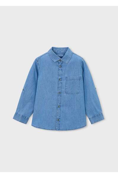 MAYORAL Boy's Denim Shirt Blue