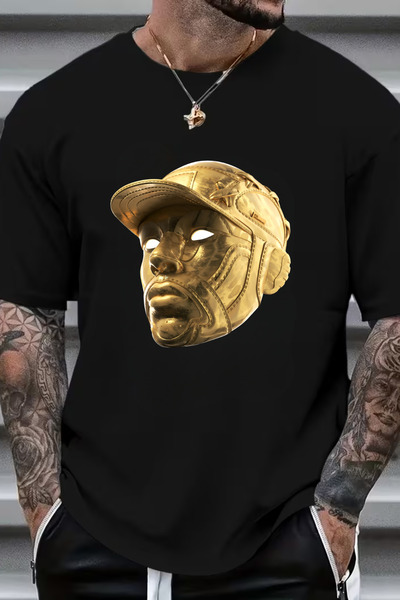 Sarah's Boutique Men's T-shirt – 100% cotton – "Gold Head"