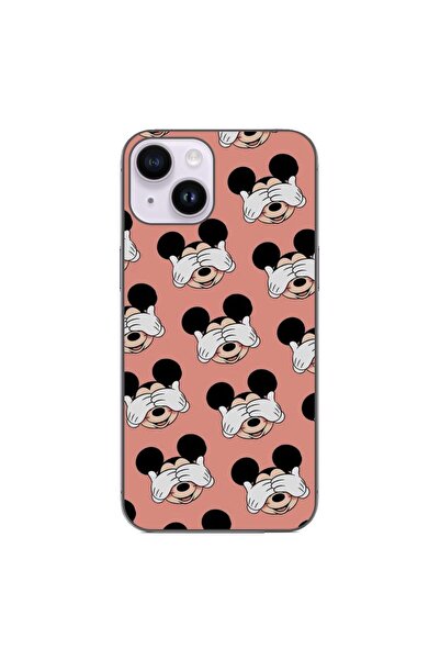 OEM Θήκη συμβατή με Apple iPhone 15 Σιλικόνης Gel TPU με σχέδιο Mickey Peek A...
