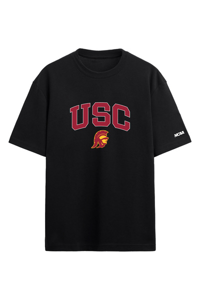 BA Sportswear Usc Trojans Ncaa College American Football Black Oversize T-Shirt