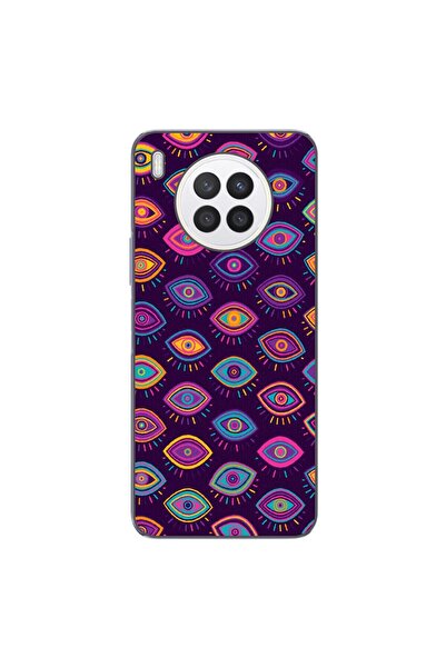 OEM Θήκη συμβατή με Huawei Nova 8i από σιλικόνη gel TPU με σχέδιο Tribal Eyes