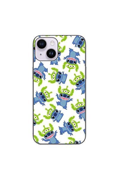 OEM Калъф, съвместим с Apple iPhone 15, от силиконов гел TPU, с шарка на брод...