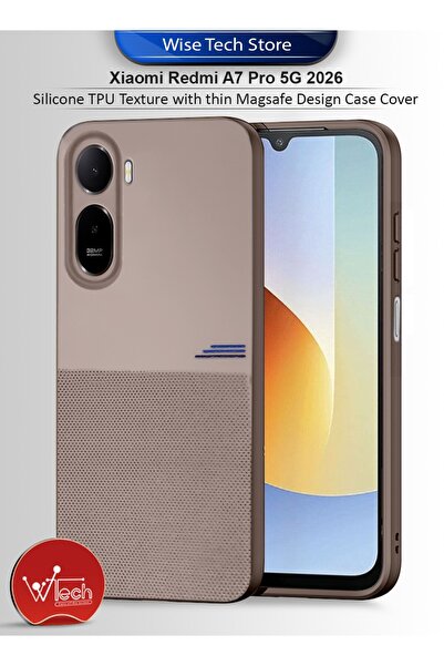 Wtech Xiaomi Redmi A7 Pro 5G 2026 Fashion TPU Soft Silicone Sides Texture Cas...