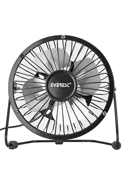Everest MASAÜSTÜ METAL SİYAH USB FAN