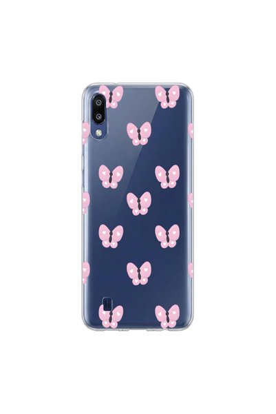 PPKin Samsung Galaxy M10 Compatible Butterfly 2 Design Transparent Case