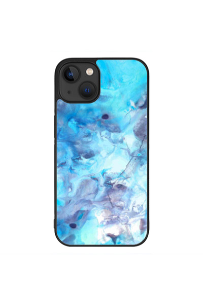 Other Apple iPhone 13 Mini Marble Clouds Black Glossy Θήκη
