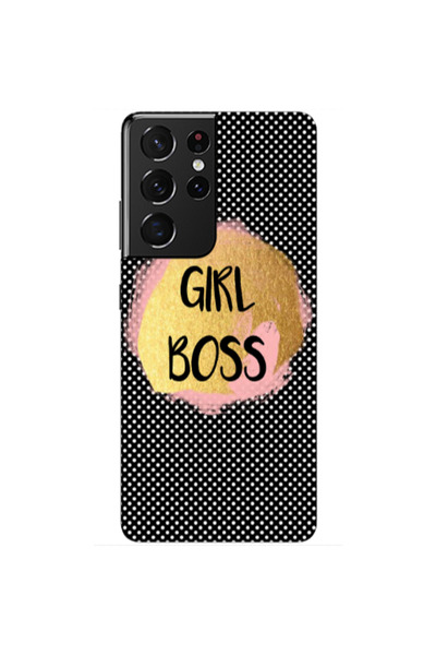 Other Samsung S21 Ultra Girl boss make up Transparent Silicone TPU Θήκη