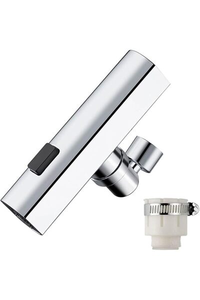The Bros 4-Mode High Pressure Kitchen Faucet Sprayer - 360° Swivel Splash-Fre...