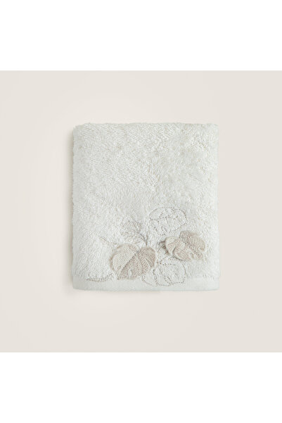 Chakra Monstera Bamboo Hand Towel 30X50 cm Ecru