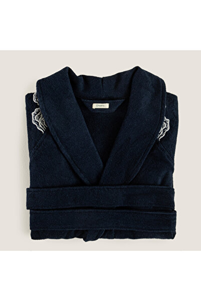 Chakra Welle Bamboo Women's Bathrobe Marin Blue