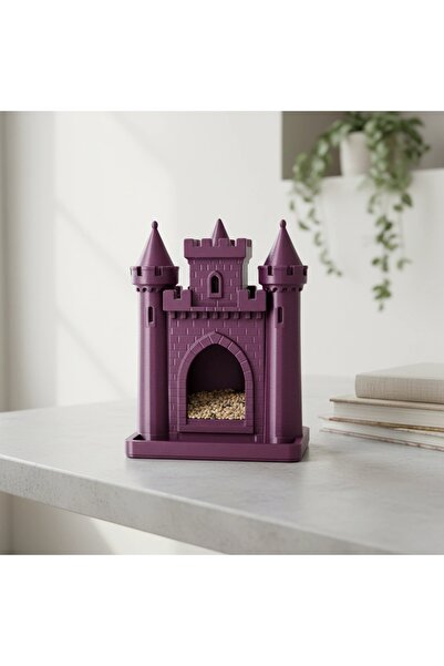 OEM Hrănitor Păsări Model Castel Pentru Grădină și Balcon - Purple red compoz...