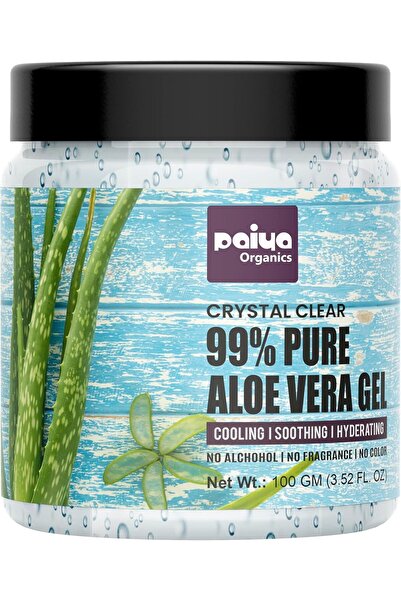Paiya Organics Paraben Free Aloe Vera Gel, 100g | Pure Natural After Sun & Da...