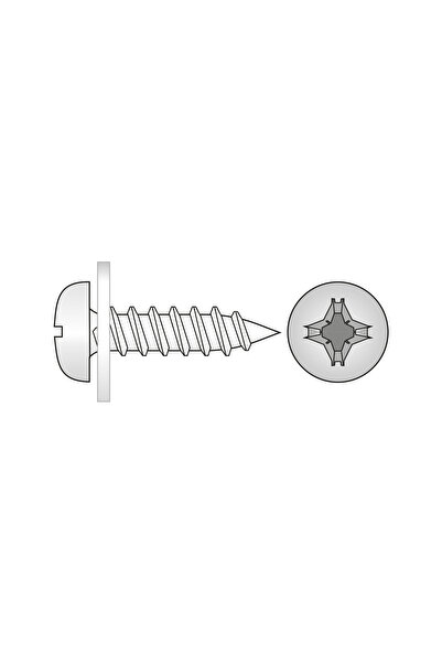 SCHAEFER Set 100 x Surub Special Pentru Ferestre Saiba Nailon Montata Inox A2...