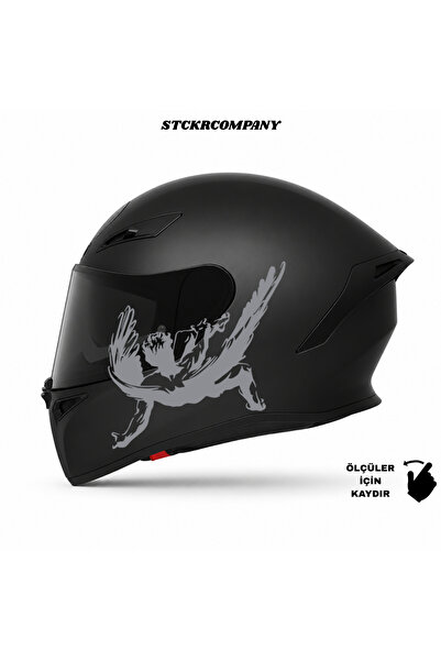 STCKRCO Fallen Angel Helmet Sticker |   Motorcycle Helmet Side Sticker |   Fa...