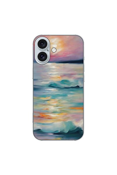 OEM Θήκη συμβατή με Apple iPhone 16 από σιλικόνη gel TPU με σχέδιο ακουαρέλας...