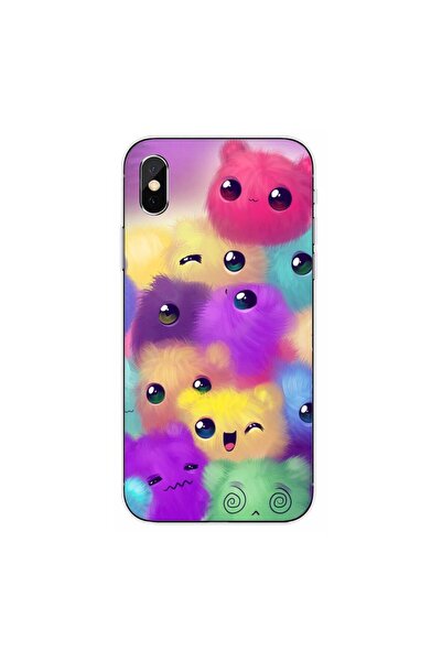 OEM Husa compatibila cu Apple iPhone XS Max Silicon Gel Tpu Model Pufosi Colo...