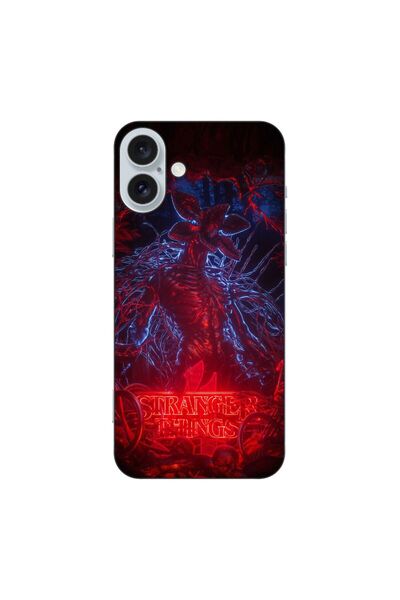 OEM Husa compatibila cu Apple iPhone 16 Plus Silicon Gel Tpu Model Stranger T...
