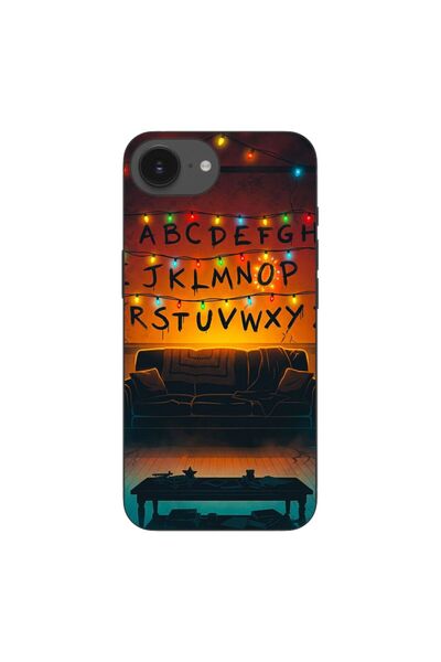 OEM Husa compatibila cu Apple iPhone 16e Silicon Gel Tpu Model Stranger Thing...