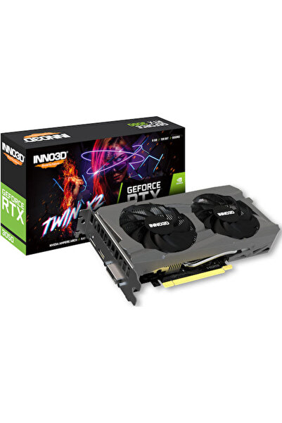 Inno 3D GeForce RTX 3050 8GB GDDR6 Twin X2 Κάρτα Γραφικών Κωδικός: N30502-08D...