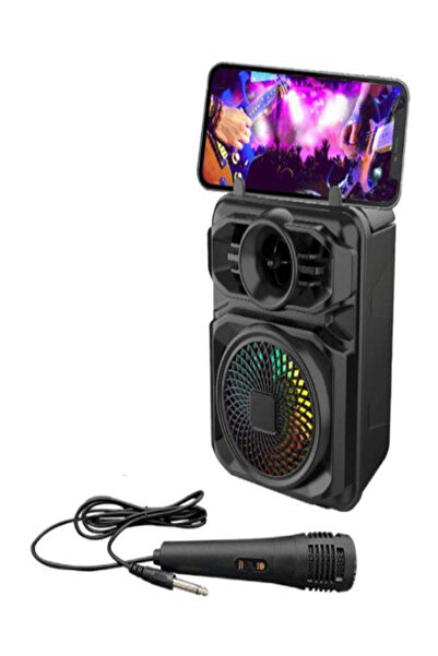 genric Sing-Ezqs1361 8W Bluetooth Karaoke Speaker with Microphone and Rgb Lig...