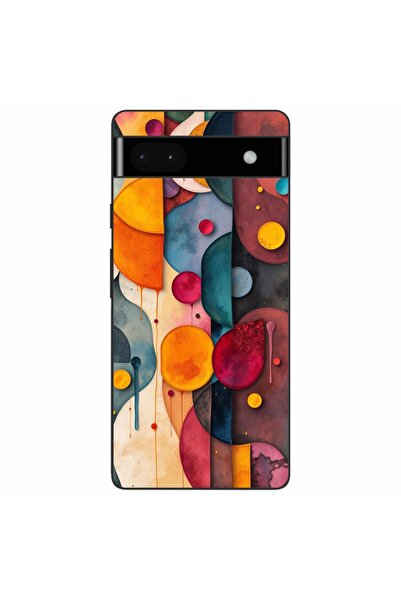 OEM Husa compatibila cu Google Pixel 6A Silicon Gel Tpu Model Abstract Shapes...