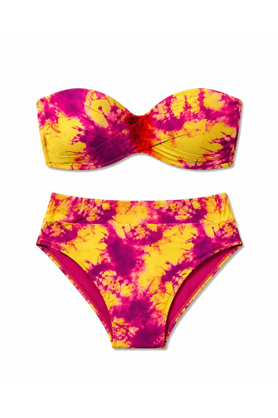 Pierre Cardin 241231 Women's Padded Strapless High Waist Bikini Suit