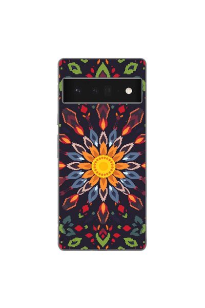 OEM Husa compatibila cu Google Pixel 6 Pro Silicon Gel Tpu Model Pixel Art Su...