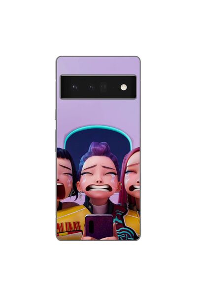 OEM Husa compatibila cu Google Pixel 6 Pro Silicon Gel Tpu Model KPop Demon H...