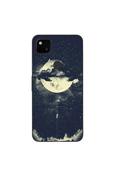 OEM Θήκη συμβατή με Google Pixel 4A Σιλικόνης Gel TPU Μοντέλο Moon Climbing
