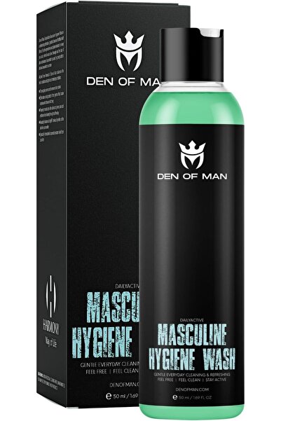 DEN OF MAN Men's Intimate Hygiene Wash, 50ml | Gentle Daily Cleansing Wash fo...