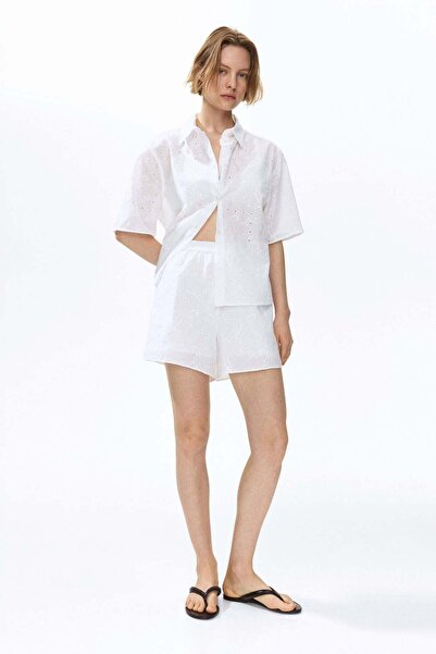 H&M Broderie anglaise cotton shorts