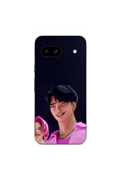 OEM Калъф, съвместим с Google Pixel 8A, силиконов гел TPU, с десен KPop Demon...
