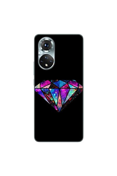 OEM Case compatible with Honor 50 Silicon Gel Tpu Model Diamond Black
