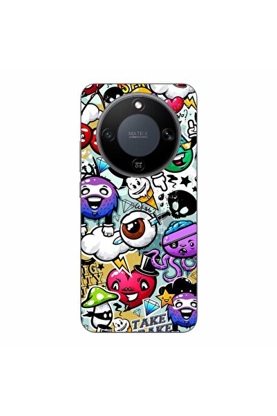 OEM Husa compatibila cu Honor Magic8 Lite Silicon Gel Tpu Model Pop Art Graffiti