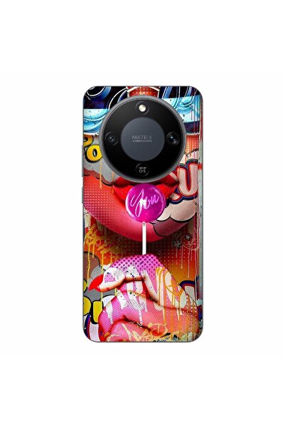 OEM Husa compatibila cu Honor Magic8 Lite Silicon Gel Tpu Model Pop Art Lolipop